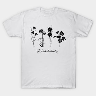 Minimalistic Wild Flowers - Wild Beauty T-Shirt